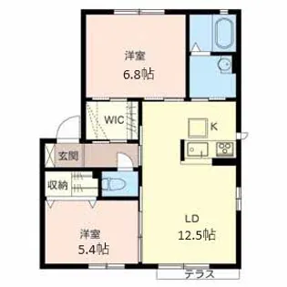 エーデルコート屋敷町【1階】の間取り