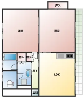 バンベール神宮【4階】の間取り