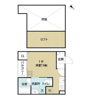 シエル若林【2階】の間取り