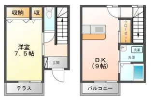 メゾンパシオン【2階】の間取り
