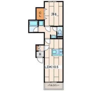 カロス30【2階】の間取り