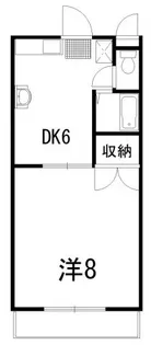 クニヒロマンションA【1階】の間取り