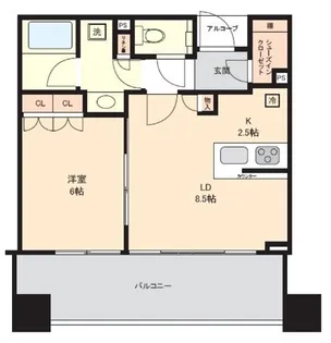 スカイフォレストレジデンス【7階】の間取り