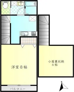 グランツ鷹の台【2階】の間取り