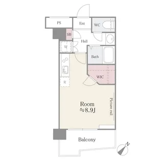 アルテーヌ新横浜【10階】の間取り