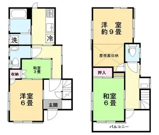東京都足立区千住柳町【一戸建】の間取り
