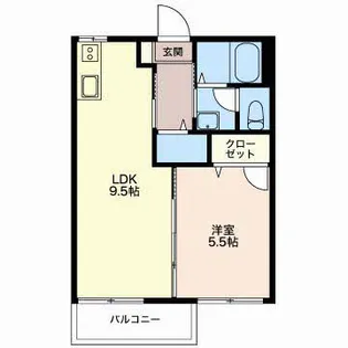 サニー新池B【2階】の間取り