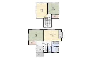 愛媛県今治市北日吉町1【一戸建】の間取り