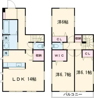 東京都練馬区大泉学園町7【一戸建】の間取り