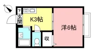 ラフィーネ船橋【2階】の間取り