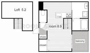 Fairy烏森【1階】の間取り