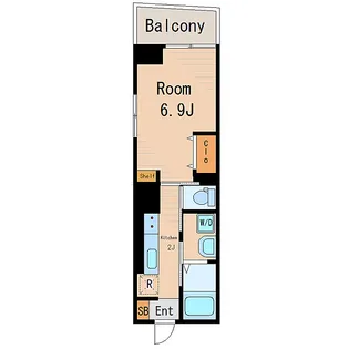 東京都江東区東砂3【マンション】の間取り