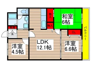 サンオリエント【2階】の間取り