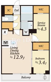 アジールコート都立大学【2階】の間取り