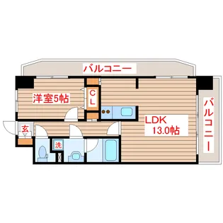 レジディア榴岡公園【2階】の間取り