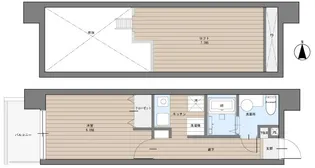 CAVANA東駒形【4階】の間取り
