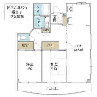 サンステージ見川【3階】の間取り