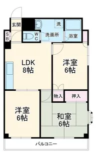 第2錦生コーポ【4階】の間取り