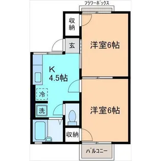 アーバンハイツ【1階】の間取り
