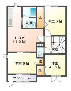 プラシード【2階】の間取り
