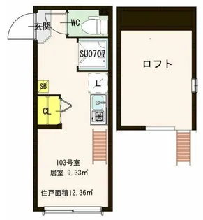 PartireNakano(パルティーレ中野)【1階】の間取り