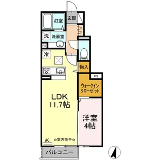 ベル・アヴニール B【1階】の間取り