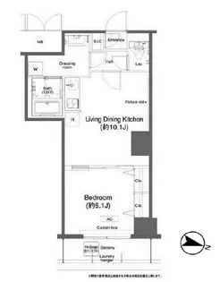 グランハイツ高田馬場【9階】の間取り