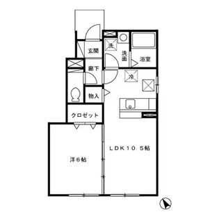 トレビューKOU【1階】の間取り