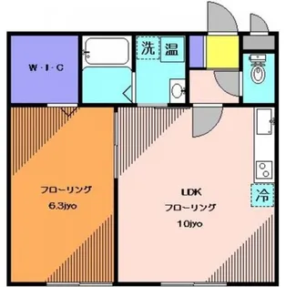 ベルフラワー羽根木【1階】の間取り