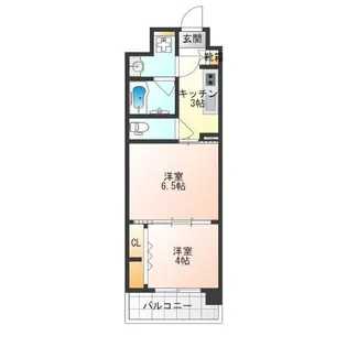 プランドール天王寺SOUTH【5階】の間取り