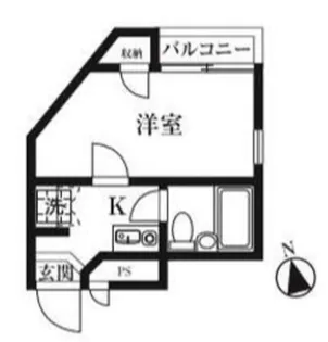 キャトルセゾン東橋本【3階】の間取り