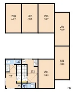 TOKYOβ用賀【2階】の間取り