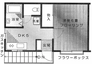 二見コーポ【2階】の間取り