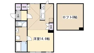 プリマSAKURA 弐番館【2階】の間取り