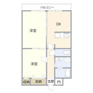 スプリングブリーズ【1階】の間取り