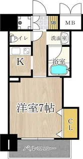 ブリリアン夕陽丘【2階】の間取り