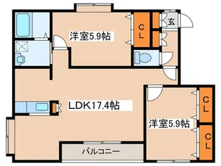プレザンファミ-ユ【3階】の間取り