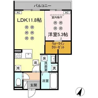 Lumina I【1階】の間取り