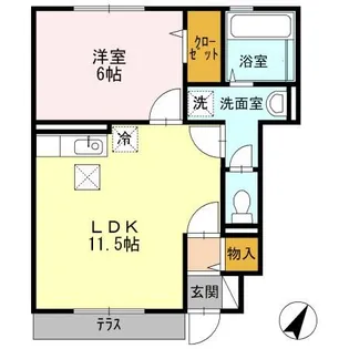 パルル【1階】の間取り