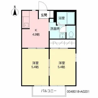 フレグランスアザレア【2階】の間取り
