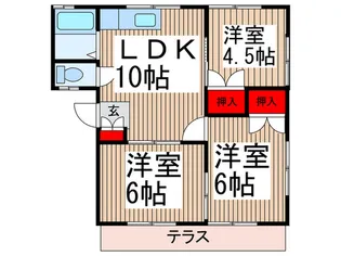 コ-ポラスMINEIIの間取り