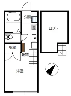 グランエッグス千歳烏山A【2階】の間取り