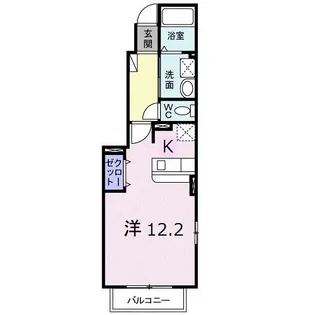 メゾン・ド・フレーシュA【1階】の間取り