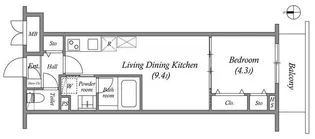 プライムガーデン若木【3階】の間取り