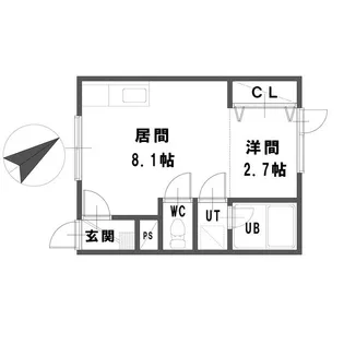 オークツリー福住【2階】の間取り