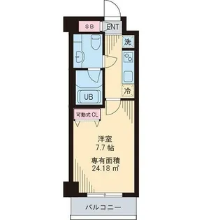 プレミール中延【2階】の間取り