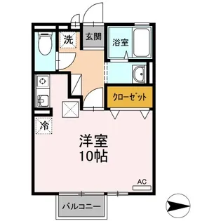 サンクレール沙羅【1階】の間取り