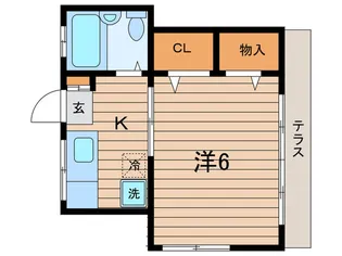 コ-ポ浦山【1階】の間取り
