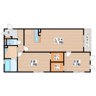 サンコート【1階】の間取り