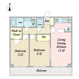 ソレアード【1階】の間取り